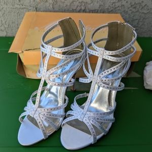 New Vienna Dyeable Wedding Heels by David's Bridal